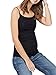 Jinson Women's Maternity Basic Knit Cami with Side Ruching Spaghetti Straps Pregnant Tank Top