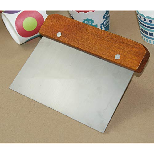 Forart Bench Scraper, Premium Stainless Steel Dough Scraper, Multi-Purpose Dough Knife, Kitchen Bench Scraper Dough Cutter, Cake Scraper for Kitchen