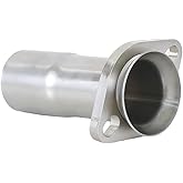 2'' ID to 2.5'' ID Stainless Steel Exhaust Adapter Reducer Replace #41724, w/ 2" Mild Steel Flange