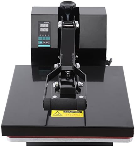 Iglobalbuy 15" x 15" Black Sublimation Heat Transfer Press Machine Digital Clamshell T-Shirt Transfer Machine