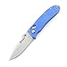 Ganzo G704-BL EDC Folding Knife Blade G10 Handle (Blue G10)