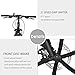 Max4out Mountain Bike Folding Bike, 21 Speed Shining SYS Double Disc Brake Suspension Fork Rear Suspension Anti-Slip (Black, 26 in)thumb 3