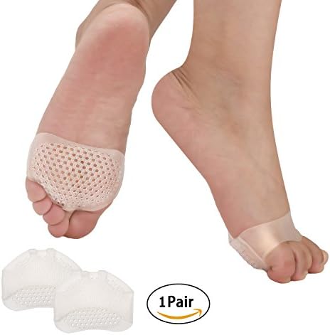 NaCare Metatarsal Sleeve - Metatarsal Support Sleeve, Gel Half Toe Sleeve Pad for Men Women, Ball of Foot Sleeve for Runners, Effective Pain Relief, 1 Pair