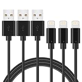 Marchpower Lightning Cable iPhone Cable 3Pack 6FT Lightning to USB Cable Fast Charging Charger Cord Certified for iPhone 11 Pro Xs Max XR X 8 Plus 7 Plus 6S Plus 5S SE iPad Pro Air iPod Touch Black