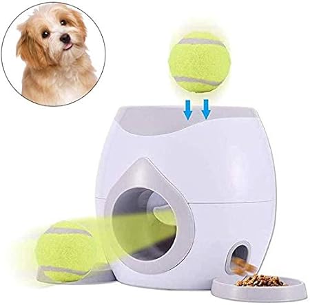 Foonee Automatic Ball Launcher Pet Dog Toy Interactive Tennis Ball