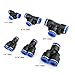 30 Pack Plastic Push to Connect Tube Fitting (6/8/10mm), T and Y Type Push Fit Fittings Tube Fittings, Tee Type Union Quick Connect Fittings for 6mm, 8mm, 10mm OD Tube