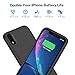 iPosible Battery Case for iPhone XR, 5500mAh Portable Rechargeable Charging Case Extended Battery Pack for Apple iPhone XR (6.1 inch) Protective Backup Cover Charger Case Power Bank-Black