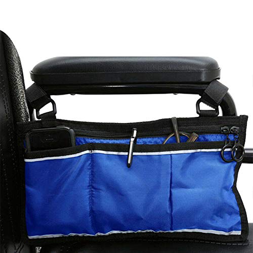 Alexsix Multifunctional Wheelchair Storage Hanging Bag, Large Capacity Waterproof Storage Bag Fits Most Scooters, Walkers, Rollators - Manual, Powered or Electric Wheelchairs