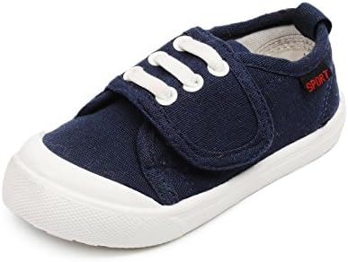 Amazon Sisterfashion 子供靴 靴 女の子 男の子 スリッポン 紐なし フラットシューズ 子ども 外履き 内履き 通学靴 通園 靴 スボーツ キッズシューズ キャンバス 無地 ベーシック 入園準備 入学式 卒業式 七五三 24 14 5cm ネイビー スリッポン