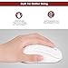LENRUE Wireless Mouse, Portable Optical Ergonomic Mobile Mice with USB Nano Receiver for PC, Laptop, Computer, Notebook, Macbook (White Wireless Mouse)