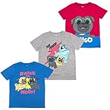 Puppy Dog Pals Toddler Boys' T-Shirt (Pack of 3) 2T RED