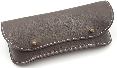 Bifold Shell Leather Case for Eyeglasses Sunglasses Eyewear Holder Pouch Sleeve Frame
