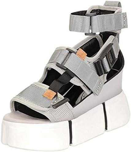 Anthony Wang Cranberry Ugly Sporty Chunky Platform Wedge Tourist Sandal