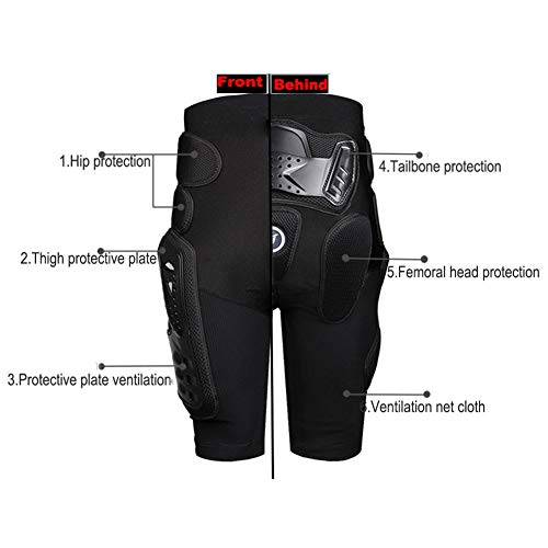 Shantan Protective Armor Pants,Protective Armor Pants Hockey Knight Gear for Motorcycle Snowboards Mountain Bike Cycle Shorts,Motorcycle Bicycle Ski Armour Pants for Men & Women