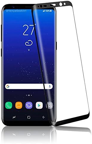 Galaxy S8 Screen Protector,Full Coverage 360 3D Curved 9H Japan Asahi toughened Tempered Glass[Anti-Scratch, Anti-Fingerprint, Bubble Free] Easy to install(For S8）