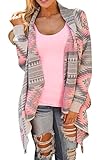 SEXYARN Women's Aztec Tribe Casual Knit Cape Cloak Sweater Cardigan Coat