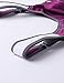 SYROKAN Women's Sports Bra Wireless Comfort High Impact Support Bounce Control Plus Size Workout Bra Purple 36DD