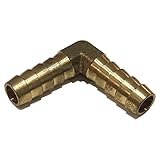 EDGE INDUSTRIAL 3/8" Hose ID 90 Degree Brass Elbow Union Fitting Fuel / AIR / Water / Oil / Gas / WOG (Qty 01)