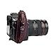 IMZ Leather Hand Grip, Beautiful Crafted & Unique Handmade Wrist Strap + Quick Release Plate for SLR DSLR Cameras: Nikon Canon Sony Pentax Olympus Panasonic - E6 Wine