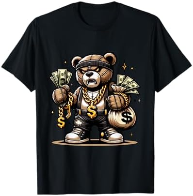 Amazon.com: Dabbing Bear Hip Hop Teddy Bear Dabbing T-Shirt