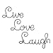 Live Love Laugh Set 3 Wall Mount Metal Wall Word Sculpture, Wall Decor by ARAD