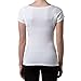 Women's Sweatproof Undershirt | Cotton Scoop Neck T-Shirt with Underarm Sweat Pads | Original Fit | Aluminum-Free Alternative | White | Large