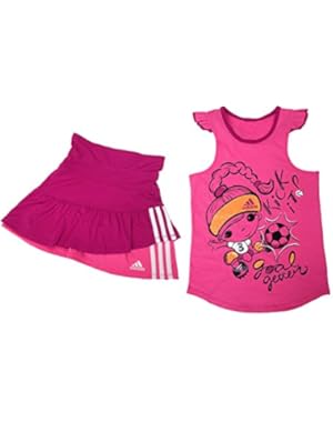 Girl's 2-Piece Atheletic Set w/ Skort and Tank Top