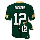 Aaron Rodgers #12 Green Bay Packers NFL Kids Sizes 4-7 Mid-tier Jersey