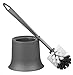 Home Basics Toilet Brush Holder, Grey