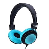 Kids Headphones with Microphone On-Ear Headset Made for iPhone, iPod, iPad, Samsung, HTC, LG and More (NT-H2 Teal)