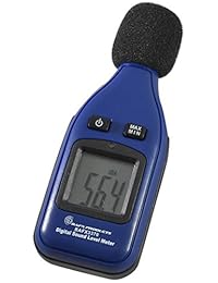 Medidor de decibeles BAFX Products. Medidor de nivel de sonido con batería