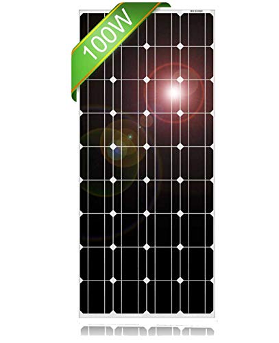 DOKIO, 100 vatios, 18 voltios, panel solar monocristalino, módulo de alta eficiencia, duradero, RV, barco marino, fuera de la red