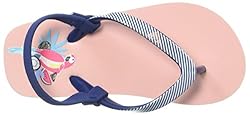 Roxy Girls' TW Pebbles V Sandal Flip-Flop, peach