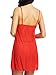 Amoretu Womens Sheer Mesh Cupless Flyaway Babydoll Sleepwear Lingerie Set Red, One Size