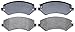 ACDelco Silver 14D856M (19286131) Semi-Metallic Front Disc Brake Pad Set with Wear Sensor