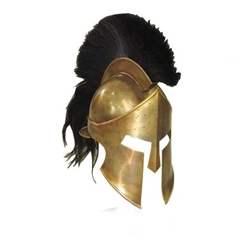 Elmo Re Leonida Spartan 300 - Elmo In Acciaio Indossabile Con Supporto Legno - Foto 4