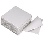 Outus Jewelry Cleaning Cloth Polishing Cloth for Sterling Silver Gold Platinum, 50 Pack (Grey)