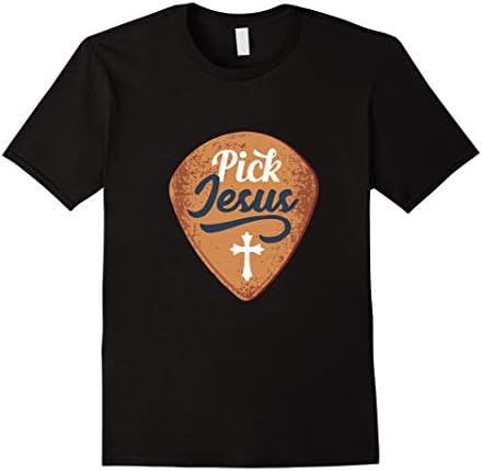 Pick Jesus Guitar Player Guitarist Musician Faith T-Shirt