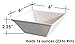 Square Break Resistant Melamine Bowls with Scraper, 6-Pack, White (6 Inches, 16 Ounce)