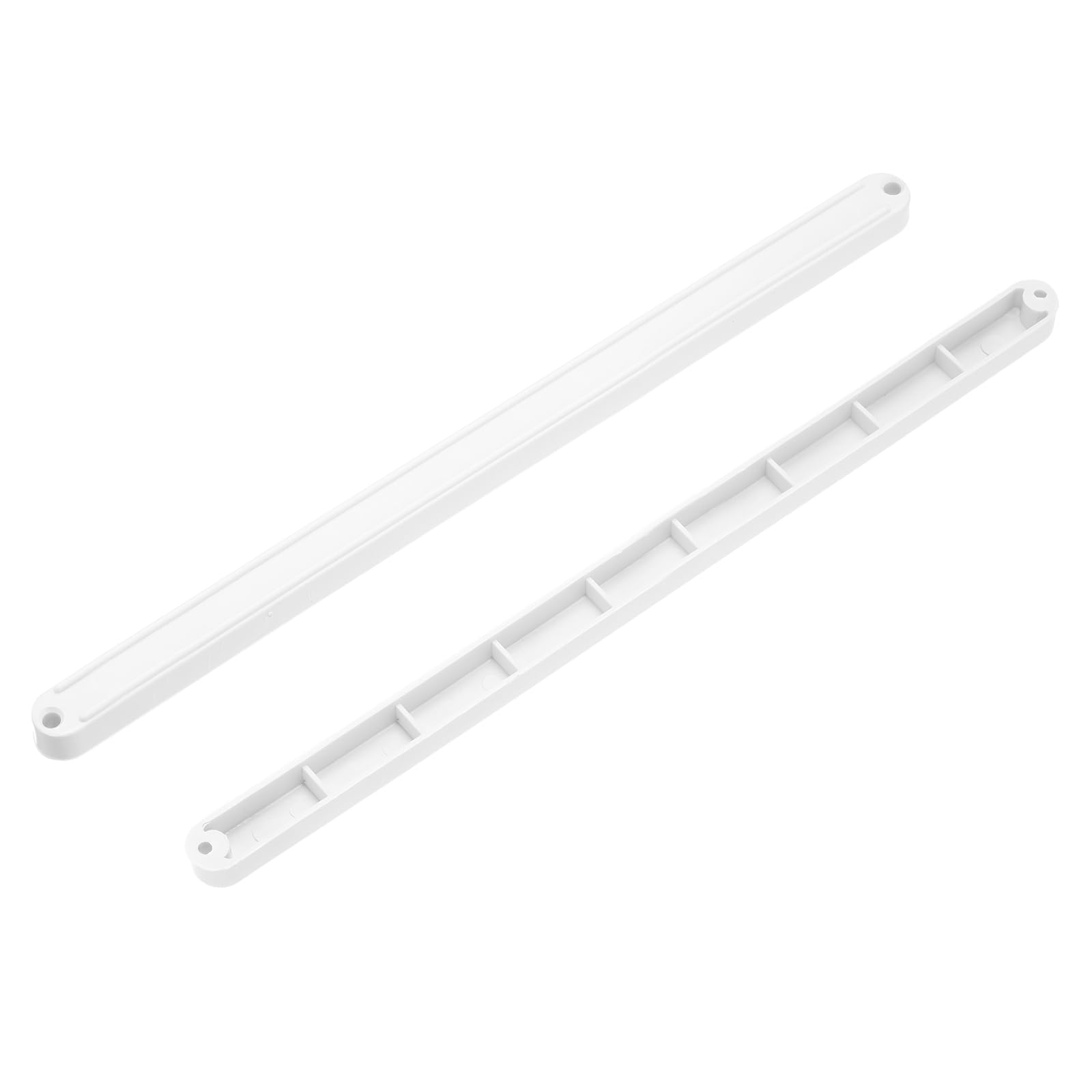 PATIKIL 9 Inch Drawer Slides, 4 Pcs Plastic Guide Rails Side Mounted Rails for Cabinet/Drawer/Bedside/Table/Wardrobe with 19/32" (15mm) Groove, White