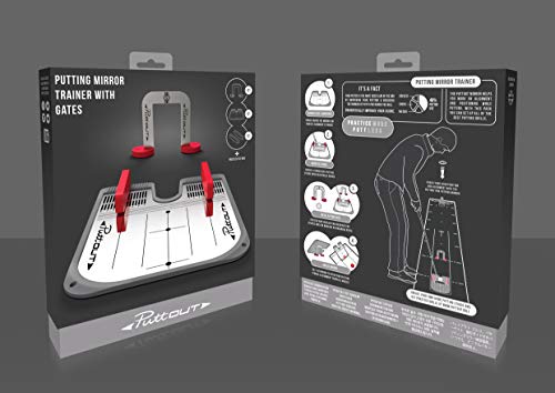 PuttOut Putting Mirror Trainer and Alignment Gate - //coolthings.us