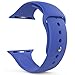 MoKo Apple Watch Band Series 1 Series 2, Soft Silicone Replacement Sports Band for 38mm Apple Watch 2015 & 2016 All Models, Royal BLUE (Not fit 42mm Versions)
