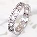 Gieschen Jewelers 'Romana' 14K Rose/White Gold-Plated CZ Crystal Roman Numeral Ring