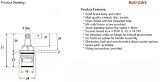TML Tap Cartridges for Bristan VS01-C24 1/2" Basin Valves 24 Spline view 2
