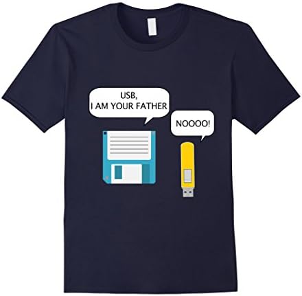 Men's USB I Am Your Father! Funny Geek Computer T-Shirt Large Navy