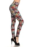 Print Leggings Pretty Squared (R529-PLUS)
