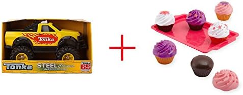 Tonka Pick Up Truck AND Just Like Home Mix and Match Cupcake Playset - Bundle