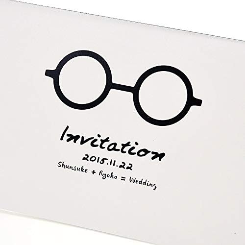 最安値に挑戦 正規品送料無料 B00cshi6mw 多目的 100 品質保証 家電 カメラ 大型家電 ビューティー 新作製品 世界最高品質人気 結婚式 激安超特価 招待状手作りセット アニバーサリー めがね 10名様分 返信はがき 印字あり のし 冠婚葬祭用品