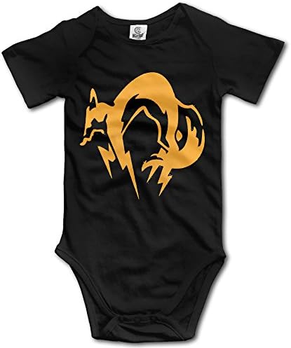 TLK Metal Gear Solid Fox Hound Babys Bodysuit Baby Onesie Black Size 6 M