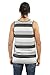 YAGO Men's Striped Tank Top YG5213 (Gray/Dark Gray/Black, Large)